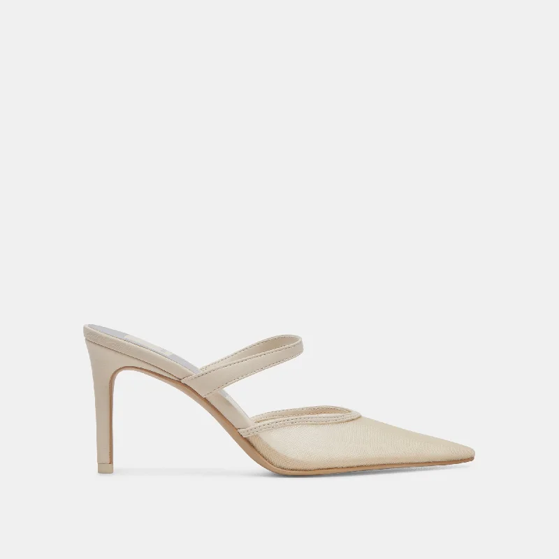 KATIK HEELS IVORY MESH