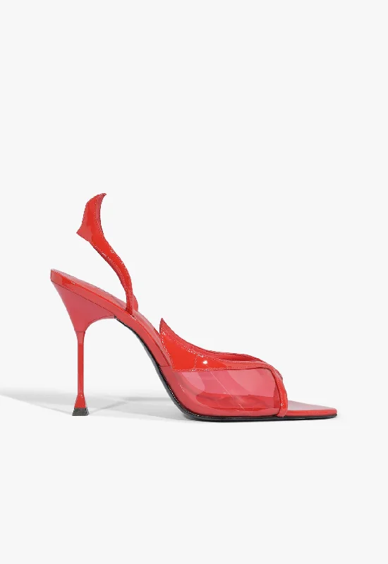 Zya Sling Patent Leather Sandal