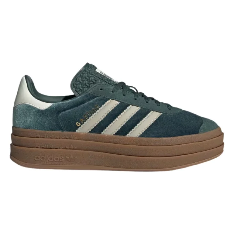 Adidas Women's Gazelle Bold Mineral Green/Putty Grey Velvet