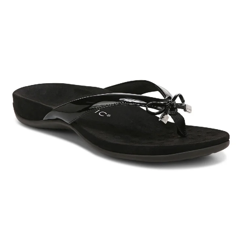 Vionic Women's Bella Toe Post Sandal Black