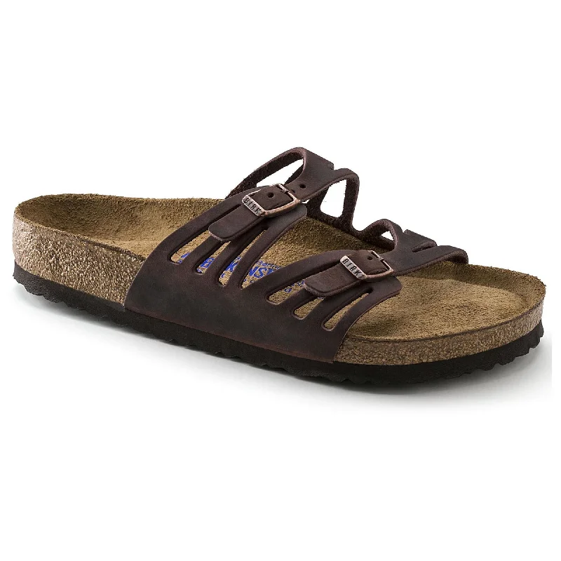 BIRKENSTOCK GRANADA SOFT FOOTBED HABANA OILED LEATHER