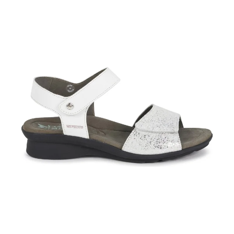 Mephisto Women's Pattie White Silk/Silver