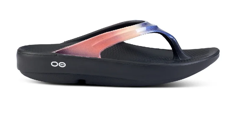 OOFOS Women's OOlala Luxe Thong Sandal Horizon