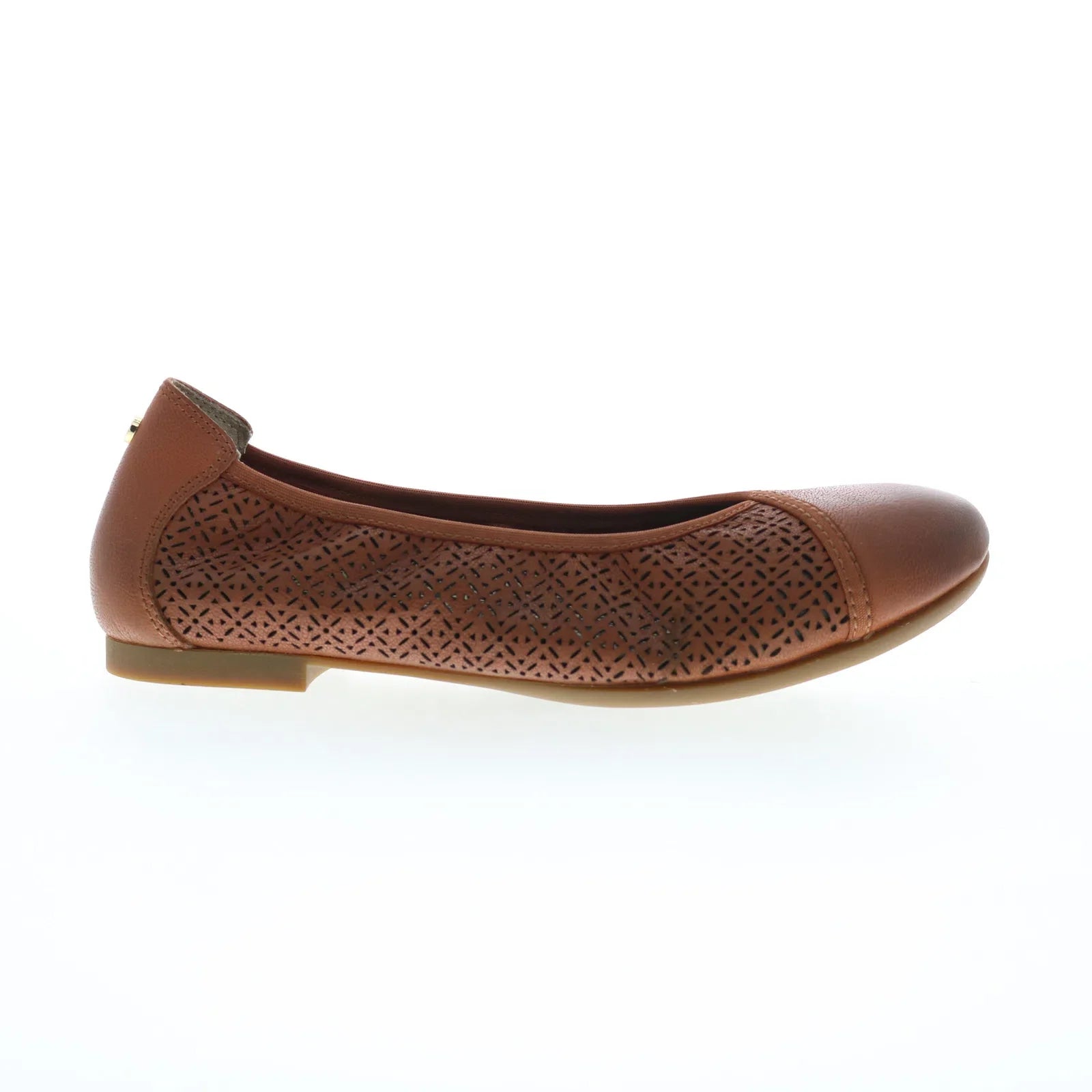 Revere Nairobi Womens Brown Leather Slip On Ballet Flats Shoes