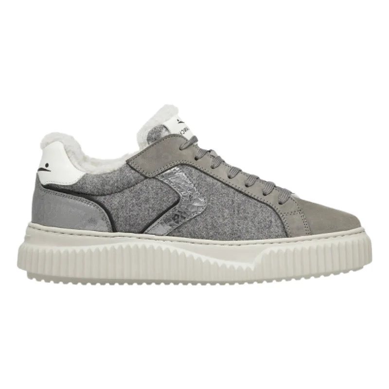 Voile Blanche Women's Lipari Fur Nubuck/Felt Charcoal Grey