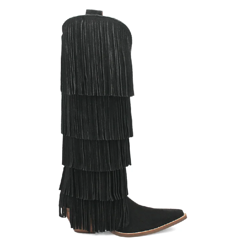 Wild Child Fringe Snip Toe Cowboy Boots