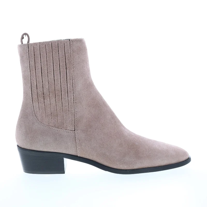 Bruno Magli Campo BW1CAML8 Womens  Gray Suede Slip On Chelsea Boots