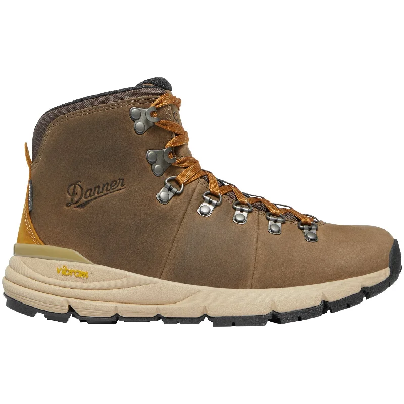 Danner Womens Mountain 600 Leaf GTX Choc Chip/Roasted Pecan Leather Hiking Boots