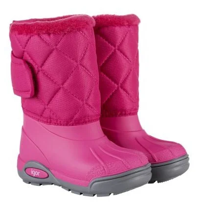 Igor Girl's Topo Ski Snow Boots, Fucsia