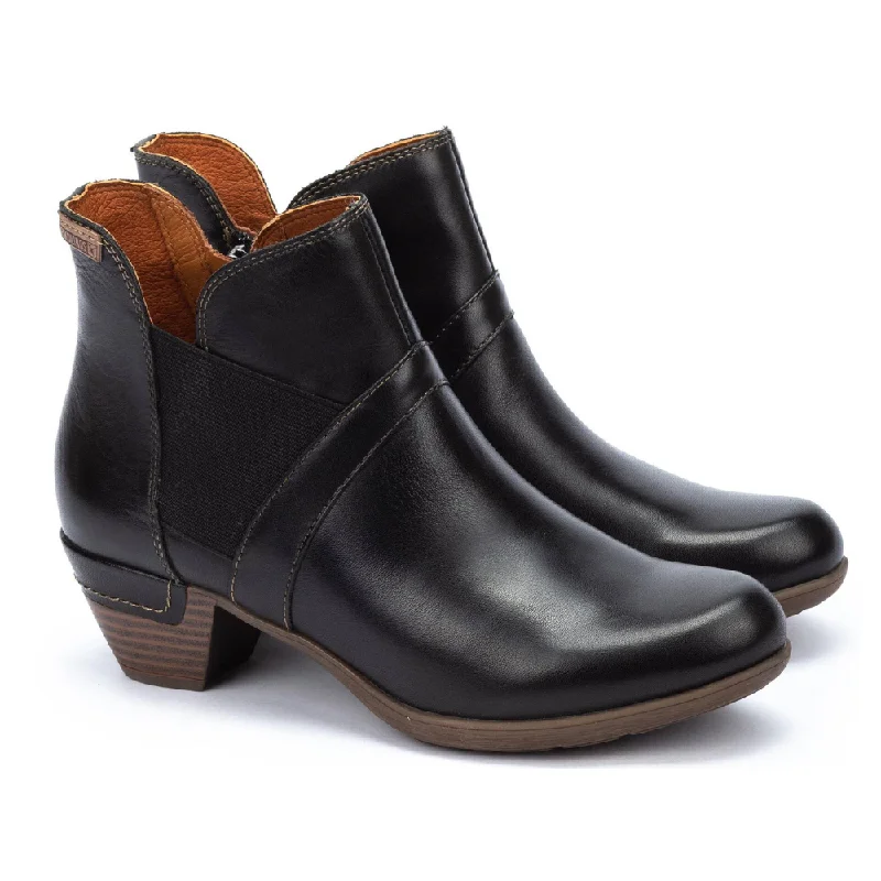 Pikolinos Rotterdam Black Leather Boot (Women's)