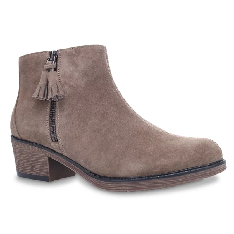 Propet Rebel Smoked Taupe Suede Bootie (Women's)