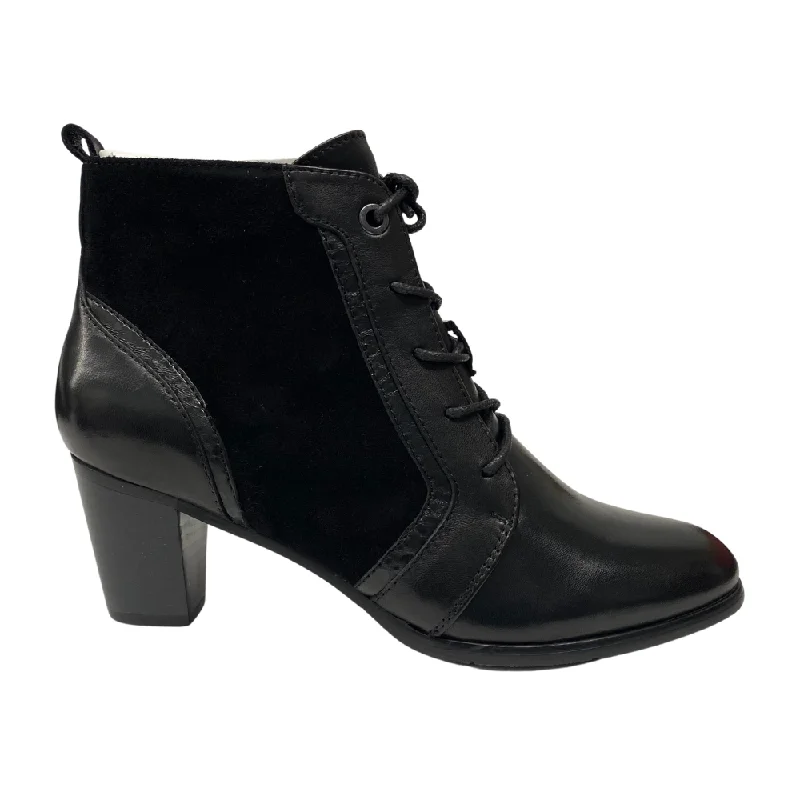 Regarde Le Ciel Sonia 140 Black Glove Leather Bootie (Women's)