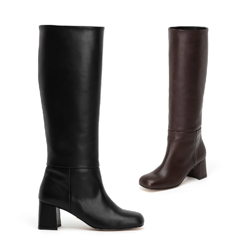 SAGO - leather knee boots