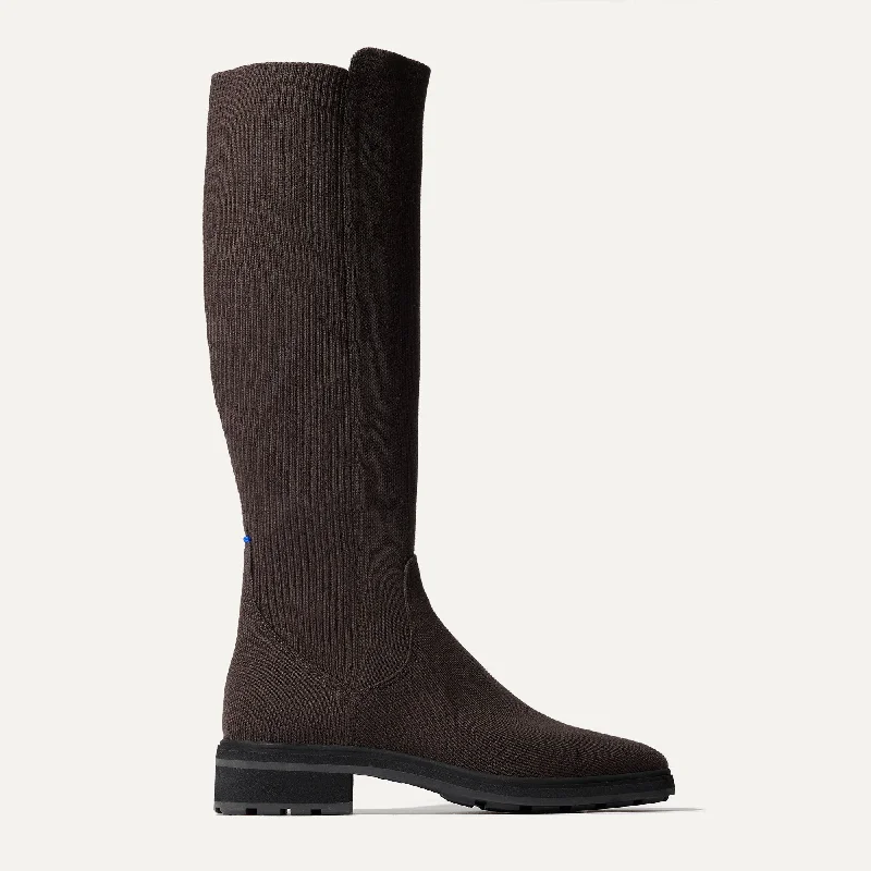 The Tall Lug Boot - Truffle Brown